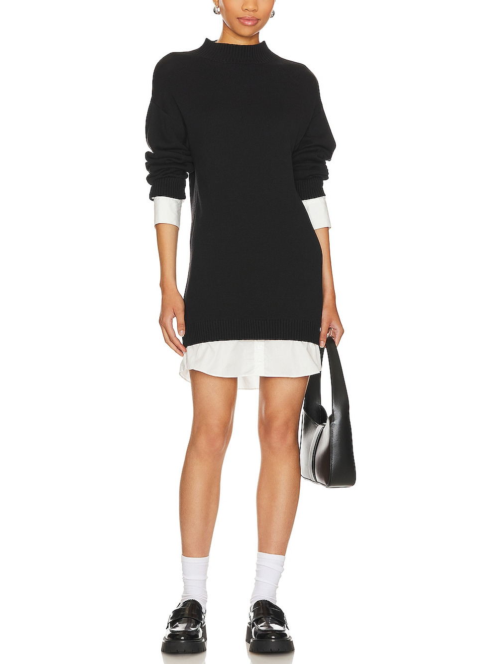 Central Park West Layered Black Sutton Dress Size S
